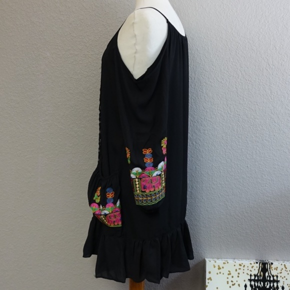 Va Va U.S.A  Coverup size large black - Picture 4 of 8